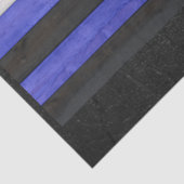 Papier Mousseline SlipperyJoe's cuir drapeau orgueil noir bleu royal (Détail)