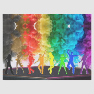 Papier Mousseline SlipperyJoe's Dancing Pride Shadows cadeaux gay ar