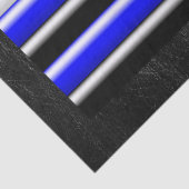 Papier Mousseline SlipperyJoe's Gay Leather Pride drapeau royal noir (Détail)