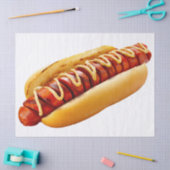 Papier Mousseline SlipperyJoe's hot dog niché doucement pain jaune v (Artisanat)