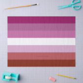 Papier Mousseline SlipperyJoe's lesbian pride flag feminine communit (Artisanat)
