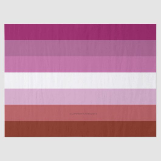 Papier Mousseline SlipperyJoe's lesbian pride flag feminine communit (Recto)