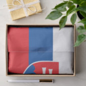 Papier Mousseline Slovakia Flag (Cadeau)