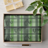 Papier Mousseline SLYTHERIN™ Tartan Plaid Pattern (Cadeau)