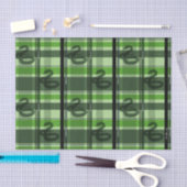Papier Mousseline SLYTHERIN™ Tartan Plaid Pattern (Artisanat)