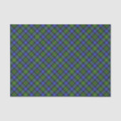 Papier Mousseline Smith Clan Tartan Plaid Motif (Recto)