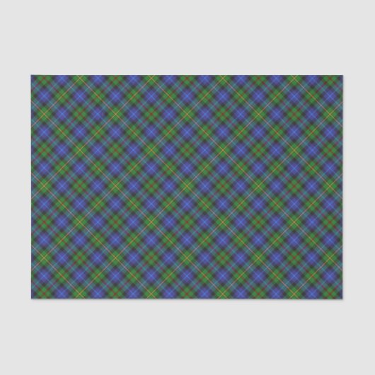 Papier Mousseline Smith Clan Tartan Plaid Motif (Recto)