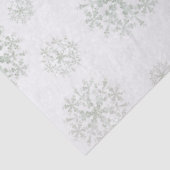 Papier Mousseline Snow Flakes White (Détail)