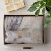 Papier Mousseline Snow Leopard Lying Down (Cadeau)