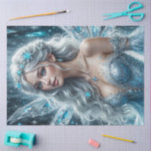 Papier Mousseline Snow Queen Fairy | Winter Ice Goddess Christmas  (Artisanat)