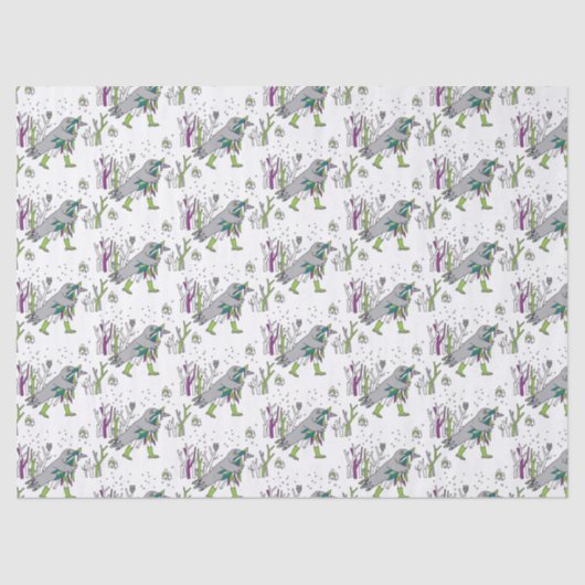 Papier Mousseline Snow time (Recto)