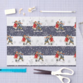 Papier Mousseline Snowball Enfants Noël Flocon de neige rayé (Artisanat)