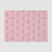 Papier Mousseline Snowbell amoureuse papier de tissu rose (Recto)