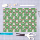 Papier Mousseline Snowbell la vache papier de tissu vert de Noël (Artisanat)