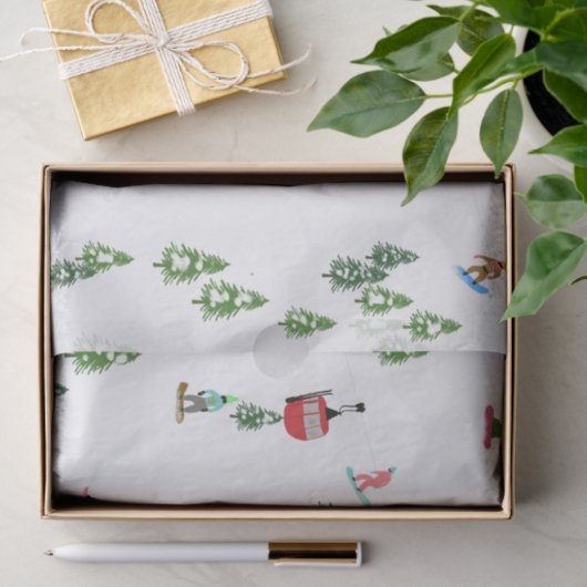 Papier Mousseline Snowboard moderne Snowboard (Cadeau)