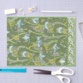 Papier Mousseline Snowdrops Français Art Nouveau Styliszed Motif 180 (Artisanat)
