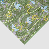 Papier Mousseline Snowdrops Français Art Nouveau Styliszed Motif 180 (Détail)