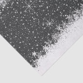Papier Mousseline Snowfall and Snow Borders Christmas ID728 (Détail)