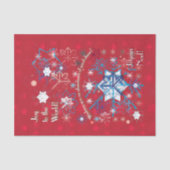 Papier Mousseline Snowflake (Recto)