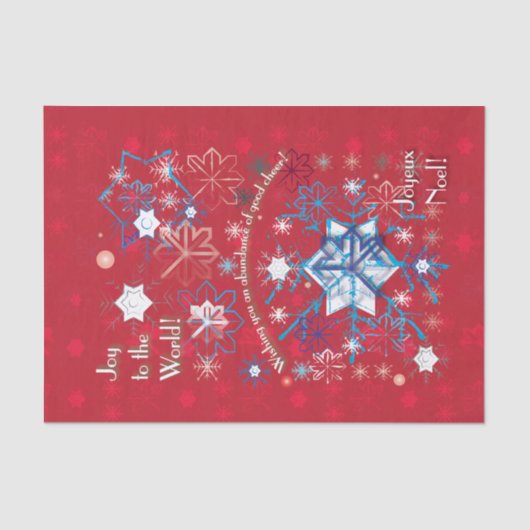 Papier Mousseline Snowflake (Recto)