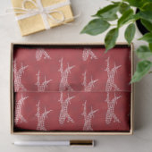 Papier Mousseline Snowflake Airplane on red. (Cadeau)