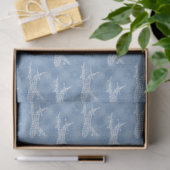 Papier Mousseline Snowflake Avion en bleu -  (Cadeau)