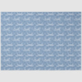 Papier Mousseline Snowflake Avion en bleu -  (Recto)
