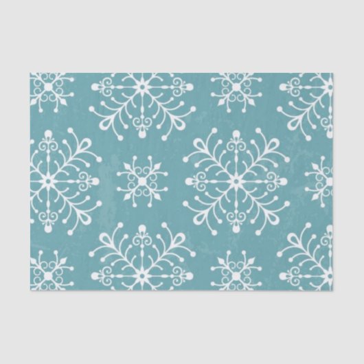 Papier Mousseline Snowflakes stylisés (Recto)