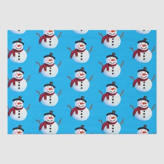 Papier Mousseline Snowman (Recto)