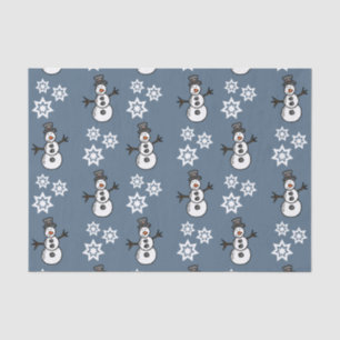 Papier Mousseline Snowman