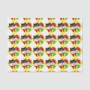 Papier Mousseline Snowman Couple Holiday Tissu Paper