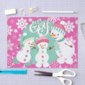 Papier Mousseline Snowman Joy Tissue Paper (Artisanat)