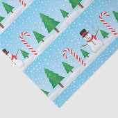 Papier Mousseline Snowman & Sucre de canne Winter Wonderland (Détail)