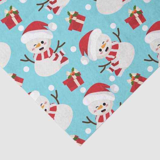 Papier Mousseline Snowman Winter Wonderland (Détail)