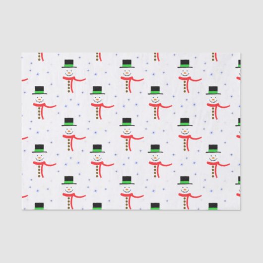 Papier Mousseline Snowmen (Recto)