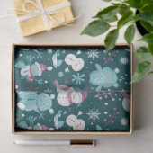 Papier Mousseline Snowmen Nounours Snowflakes Verdure Noël (Cadeau)