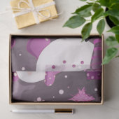 Papier Mousseline Snowmen Snowflakes Cadeaux Purple Grey Noël (Cadeau)
