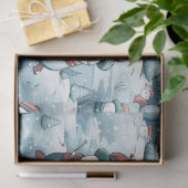 Papier Mousseline Snowmen, Snowflakes & Christmas Trees Noël (Cadeau)