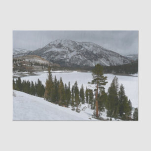 Papier Mousseline Snowy Ellery Lake California Paysage hivernal