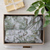 Papier Mousseline Snowy Pine Cone I (Cadeau)