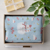 Papier Mousseline Snowy Snowmen Noël Plaisirs (Cadeau)