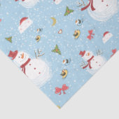 Papier Mousseline Snowy Snowmen Noël Plaisirs (Détail)