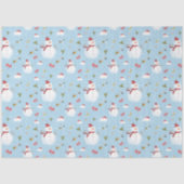 Papier Mousseline Snowy Snowmen Noël Plaisirs (Recto)