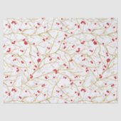 Papier Mousseline Snowy Winterberries Christmas Coordination (Recto)