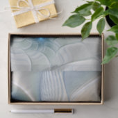 Papier Mousseline Soaring, Abstract Fantasy Fractal Art With Blue (Cadeau)