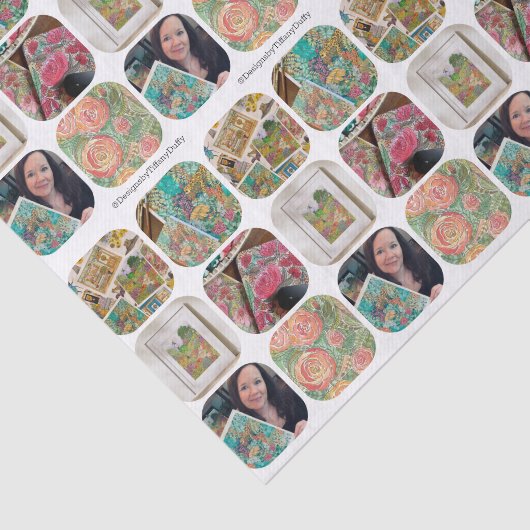 Papier Mousseline Social Media Photo Template Collage (Détail)