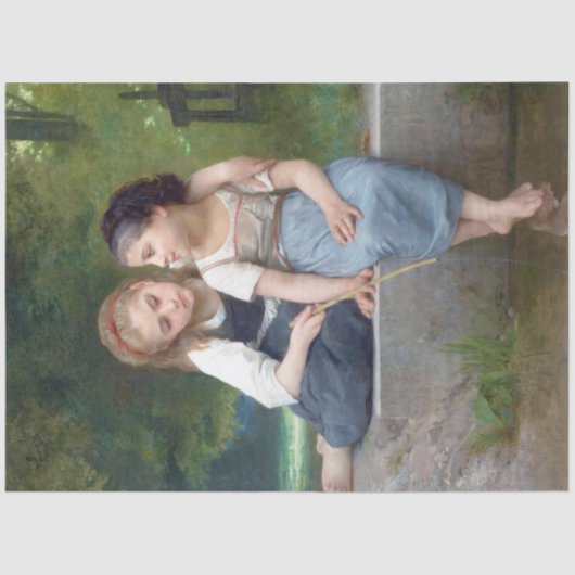 Papier Mousseline Soeurs, Bouguereau (Recto)