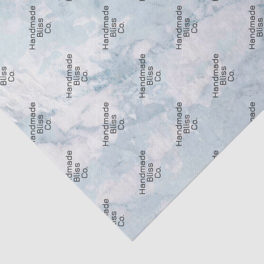 Papier Mousseline Soft Ash Blue Marble (Détail)