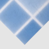 Papier Mousseline Soft Blue Grid Tile Pattern (Détail)