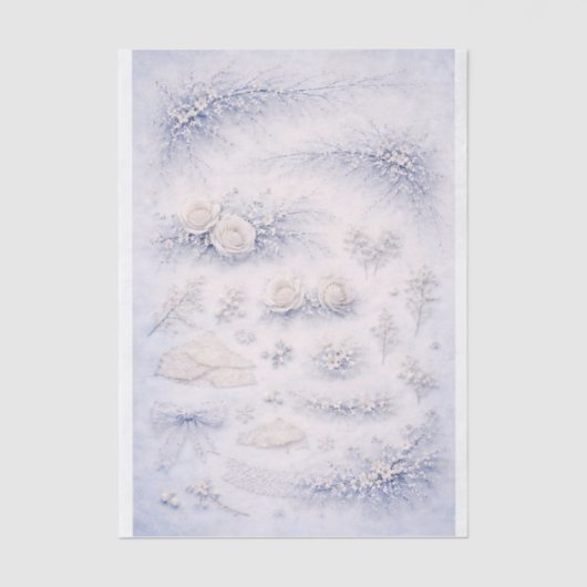 Papier Mousseline Soft Gothic Romance Mini Elements FJ2 Decoupage (Recto)